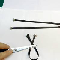FFC kustom USB 3.1 Tipe C FPV pita tipis ramping datar kabel FPC USB Tipe C perempuan sudut 90 derajat ke perempuan USB 90 untuk sinkronisasi