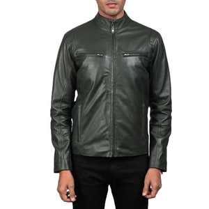 Customized Design Hot Selling Best Winter Men's Slim <b>Genuine</b> Leather Jackets Waterproof Reversible High Street Style - Product Image 1