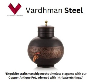 หม้อทองแดงโบราณสลักลาย 12 ลิตร ราคาคุ้มค่า หม้อทองแดงสลักลายด้วยมือ เหมาะสำหรับตกแต่งหรือใช้งาน หม้อทองแดงสลักลาย - Product Image 2