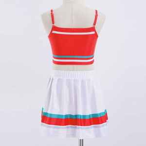 Uniforme de porristas Niñas Traje de LICRA de poliéster personalizado Top corto de dos piezas con falda Bordado Logo Imprimir Competición - Product Image 2