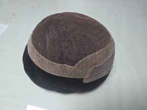 Peluca de pelo Taz indio Remy sin frente de onda profunda para hombre de Los Ángeles Peluca de pelo tupé Yaki suelta - Product Image 2