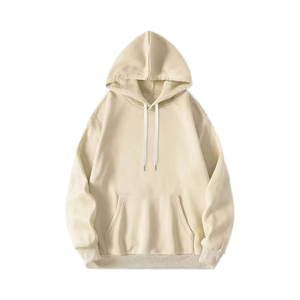 เสื้อฮู้ดแบบสวมหัวสำหรับผู้ชายเสื้อมีฮู้ดแบบสวมหัวมี400gsm 100% ผ้าฝ้ายสีทึบพิมพ์ลาย - Product Image 1