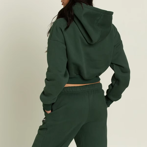 Jersey de mujer, ropa de salón, Top corto personalizado para mujer, chándal, Sudadera con capucha serigrafiada - Product Image 6