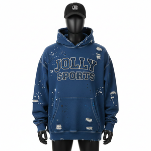 <b>Men</b> Oversize <b>Hoodie</b> Premium 320 GSM Cotton Fleece Smooth Knit Fabric Washed <b>Blue</b> Streetwear Applique Logo Custom basics <b>Hoodie</b> - Product Image 1