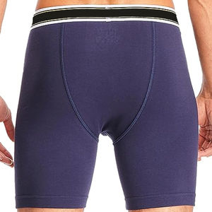 Calzoncillos Bóxer de Hombre de Alta Calidad, Transpirables, con Logotipo Personalizado en la Cintura, Sólidos, de Spandex/Poliéster, Tejido de Punto, de Tiro Medio - Product Image 2