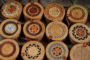 New Summer Style 2024 Straw Beach <b>Bag</b> Bali Handmade Vietnam Rattan Hand <b>Bags</b> Wholesale - Product Image 2