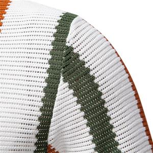 Tricot côtelé de haute qualité pour hommes pour polo respirant à rayures avec col confortable - Product Image 3