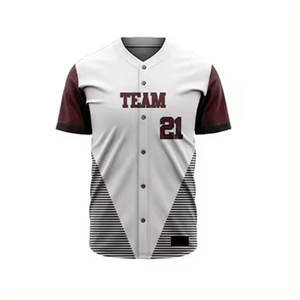 Maillots de Baseball Respirants pour Hommes de Sublimation Personnalisés de Meilleure Qualité, Vente en Gros d'Uniforme de Baseball en Tissu Respirant, Bon Marché Vente en Gros - Product Image 4