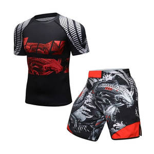Fabricante de Ropa de Lucha de Spandex con Estampado por Sublimación, Rash Guard de BJJ Personalizado con Estilo Único y Marca Privada - Product Image 1