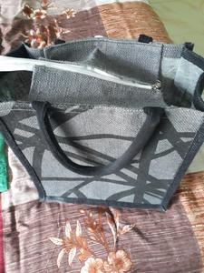 Handmade Natural <b>Jute</b> Canvas Tote Bags With Rope Handles Customize Shape Heavy Quality <b>Sacks</b> Latest Prices Grocery Use Bags - Product Image 4
