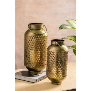 Elegante jarrón de metal de alta calidad para mesa contemporánea, forma y tamaño personalizados, acabado dorado pulido a precio de venta - Product Image 3