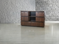 Ensemble de bureau de direction moderne en mélamine durable 2026, 5 pièces, usage commercial pour la vente en gros