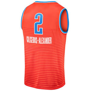 Pria 2 # Shai Gilgeous-Alexander 8 # Jalen Williams 7 # Holmgren Jersey basket jahitan nama nomor ukuran S-2XL - Product Image 1