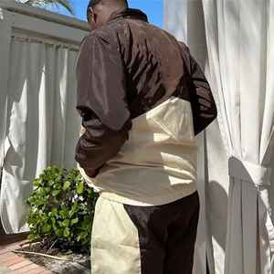 Customized 2025 <b>Summer</b> Nylon Polyester Two Piece <b>Jacket</b> and Jogging Suit Set Sports Windbreaker Tracksuit Shorts Sets for <b>Men</b> - Product Image 2