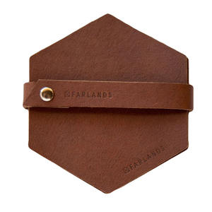 Handmade Leather coaster with <b>Kitchen</b> <b>Accessories</b> Table Top Use Coaster Holder and Handmade Use at Best Price - Product Image 6