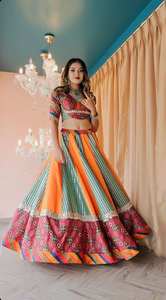 Designer exclusif Lehenga Choli pour les femmes Partywear Collection de mariage Bollywood Style Navratri tenue indienne en gros - Product Image 3
