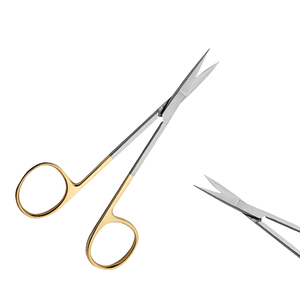 Dressing Scissors Stainless Steel Manual Reusable <b>Surgical</b> <b>Instruments</b> 185mm Long Straight Blunt/Sharp General Surgery Use - Product Image 1