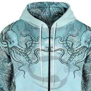 Sweat à capuche de course pour adulte, respirant, antibactérien, doux, avec fermeture éclair, vente en gros, MOQ faible, haute qualité, très vendu - Product Image 3