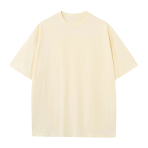 Custom Logo Heavy <b>Weight</b> Tshirts Tee Shirt 100% Cotton Men Tshirt 280GSM Thick Cotton Oversized <b>Blank</b> T Shirts - Product Image 5