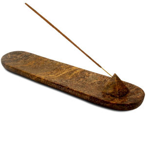 Soporte de incienso de madera retro atemporal con diseño tallado a mano para decoración del hogar, templo, estilo clásico y tradicional - Product Image 4