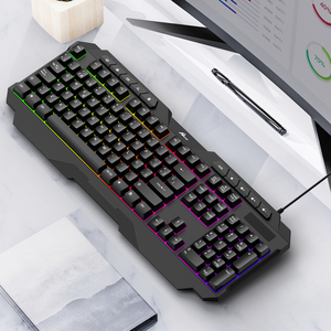 Teclado Óptico para Gaming con Cable KB-809 Negro Teclado Alámbrico en Español con Iluminación de Colores para PCs de Escritorio y Portátiles - Product Image 5