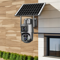 Cámara de Seguridad Inteligente V380 Pro 4G con Energía Solar para Exteriores, con Seguimiento por IA, Audio Bidireccional, Almacenamiento en la Nube y Luz de Alarma
