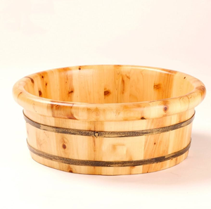 Cuenco de madera para baño de pies, personalizado, excelente calidad, precio barato, lavabo de madera, cuenco para spa de pies - Product Image 4