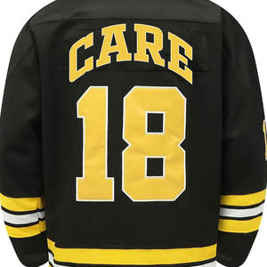 Vente en gros Maillot de hockey sur glace brodé d'excellente qualité Sweat-shirt d'entraînement respirant et anti-transpiration - Product Image 5