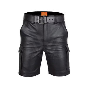 กางเกงขาสั้นหนังสำหรับผู้ชาย - Product Image 1