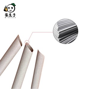 แก้วชาไข่มุกแบบใช้ซ้ำได้ ทำจากกระดาษสีน้ำตาลเข้มคุณภาพสูง - Product Image 1