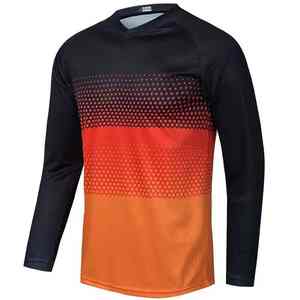 Maillot de Motocross vierge maillot de Moto sublimé personnalisé pour les jeunes respirant Sport moto maillot de VTT à manches longues - Product Image 5