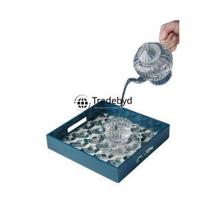 Plateau d'incrustation Tradebyd Premium MOP pour décoration de table à manger d'intérieurs de maison élégants et fins de cadeaux - Product Image 4