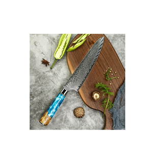 Resin and Wood <b>Knife</b> Handle Chef <b>Knife</b> <b>Set</b> 1pcs Kitchen Damascus Steel Kitchen <b>Knives</b> <b>for</b> <b>Sale</b> Product - Product Image 4