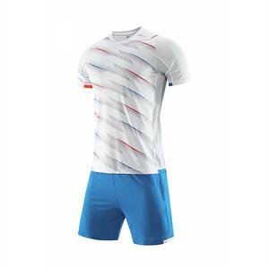 ชุดเสื้อฟุตบอลสำหรับผู้ใหญ่เสื้อฟุตบอลผ้าโพลีเอสเตอร์พิมพ์ชื่อและโลโก้ทีม - Product Image 4