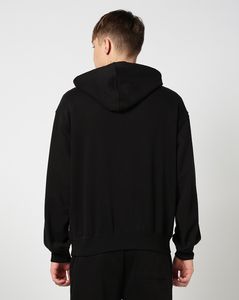 Vente en gros de sweat à capuche tendance surdimensionné personnalisé 400gsm sans ficelles motif solide en éponge française avec col à capuche pour l'hiver - Product Image 2