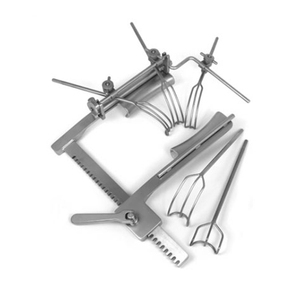 Separador de Costillas Cooley para Adultos, Acero Inoxidable, 40 mm x 110 mm + Barras de Montaje Cosgrove |   Herramienta Quirúrgica Manual Reutilizable de Alta Calidad - Product Image 1