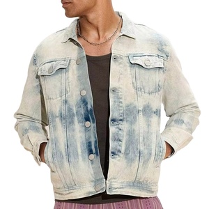 Veste en jean vintage délavée pour homme, fabriquée à Sialkot, livraison rapide, emballage personnalisé, 100% coton, vente en gros - Product Image 1