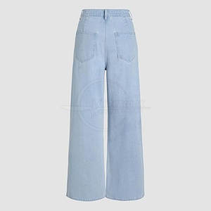 Pantalon en jean large confortable pour femmes Pantalon en jean large pour femmes en gros Meilleure vente Pantalon en jean large pour femmes - Product Image 5