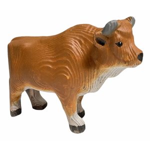 YEEYAYA in legno intagliato a mano statua di bue decorazione per la casa scultura e statuette animali da fattoria per l'arredamento della camera - Product Image 5