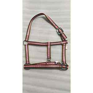 เชือกแขวนคอม้าไนล่อนพรีเมี่ยมปรับได้นุ่มบุนวมนวมทนทาน headcollar เหมาะสำหรับการฝึกขี่ม้าทุกวันและสะดวกสบาย - Product Image 5