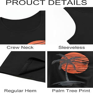 Camiseta sin mangas ligera transpirable para hombre, camiseta de compresión de algodón pesado para gimnasio, camiseta para correr sin mangas acanalada - Product Image 5