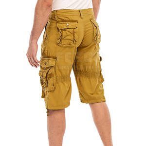 Offre Spéciale de haute qualité décontracté hommes Cargo Shorts Polyester/coton mélangé respirant séchage rapide taille élastique taille haute coupe ample - Product Image 5