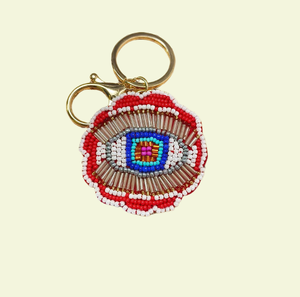 Llavero redondo con abalorios bordados para exportadores que construyen líneas de productos personalizadas - Product Image 4