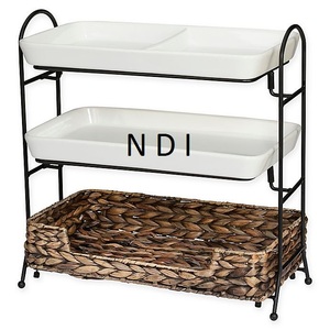 Soporte de servidor de pastel de taza de Metal decorativo multifuncional para fiesta de aniversario de boda decoración de vajilla de lujo para hoteles y restaurantes - Product Image 1