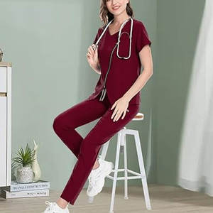 Traje de enfermería hecho a medida, conjunto de bajo precio, mejor venta, conjunto de traje de enfermería para Hospital, conjunto de mujer - Product Image 2