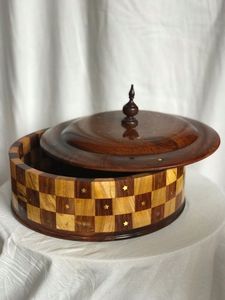 Olla de madera hecha a mano moderna para servir en el hogar, dormitorio, habitación de invitados, sala de estar, mesa de comedor, restaurante, Bar - Product Image 6