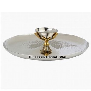 Tazón chapado en oro Hierro Metal Diseños de lujo Hoteles Restaurante Cocina Sirviendo comida Tazón decorativo para el hogar - Product Image 4