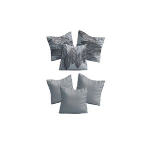 KRLY-6-6 Ensemble de housses de coussin 6 pièces à impression numérique 3D 43x43 cm Housses de meubles - Product Image 1