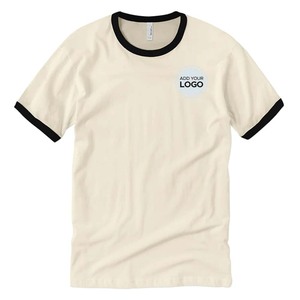 Camisetas Camiseta para hombre Camiseta informal Camisetas personalizadas Ringer Camisetas de manga corta Deporte Logotipo personalizado Ringer Camiseta - Product Image 2