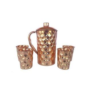 Pichet en cuivre imprimé et nouveau Offre Spéciale pichet à eau froide pichet en cuivre avec poignée en cuivre et pichet à usage familial domestique - Product Image 2